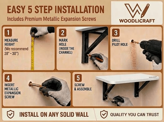 Folding Wall Table, image 8